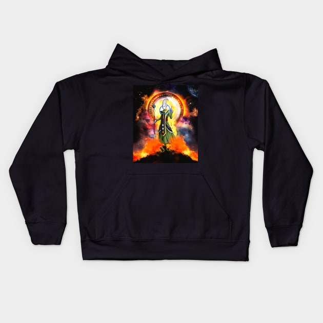 Powerful Angel Kids Hoodie by HeatherTwn